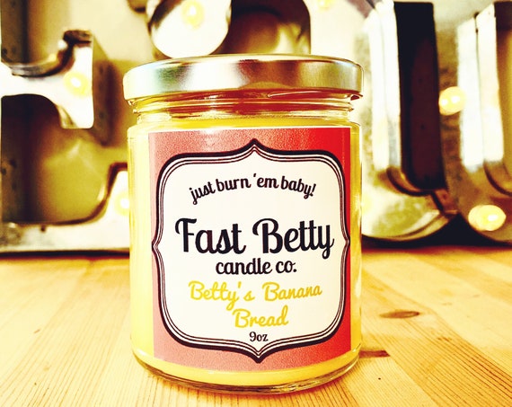 Banana Bread | soy candle | scented candle | handmade | small batch | fast betty |