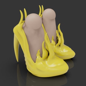 2 3d shoes / model for bjd doll / 3d printing / 3d doll / bjd / ooak / stl / articulated dolls / file