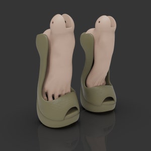 1 3d shoes / model for bjd doll / 3d printing / 3d doll / bjd / ooak / stl / articulated dolls / file