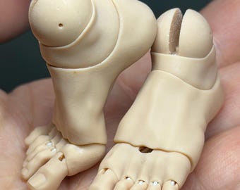 9 piezas | Pies STL imprimibles para muñecas BJD | Accesorios para muñecas 3D | Piezas articuladas para muñecas