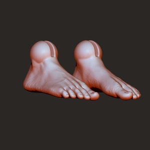 Füße / 3D Puppe / bjd / ooak / Stl / Gelenkpuppen / Datei