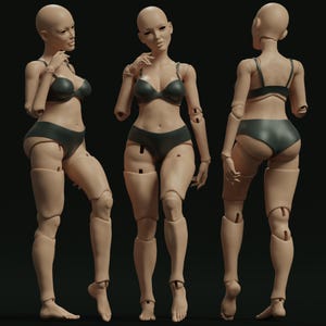 Batty - Muñeca BJD 3D | Muñecas articuladas | Impresión BJD | Muñeca articulada | Muñeca móvil | BJD personalizada en 3D | Modelado de muñecas | BJD hecha a mano