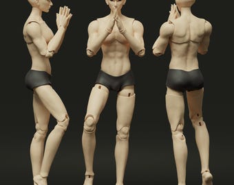 Azumi - doll print BJD Doll articulated dolls bjd printing balljointed doll movable bjd 3D custom bjd doll modeling handmade bjd