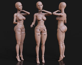 Millie - 3D BJD Doll | articulated dolls | bjdprinting | balljointed doll | movable doll | 3Dcustom bjd | doll modeling | handmade bjd