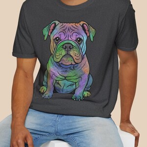 English Bulldog T-Shirt: Dog Lover Gift, Soft Cotton Tee