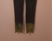 Upcycled Bleached Black Jeans