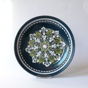 Decorative wall plate Gmundner Keramik Made in Austria handmade Folk art