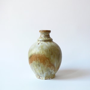 Ruscha 831 Vase brown flow glaze WGP West German Pottery vintage retro