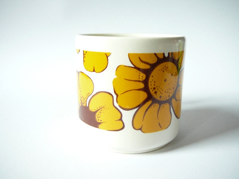 Coffee Mug Pagnossin Italy Flower decor vintage retro