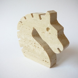 Horse Figurine 3.5'' Fratelli Mannelli travertine vintage retro