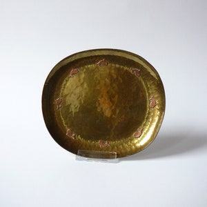 Schibensky Brass Tray with fish decor vintage retro