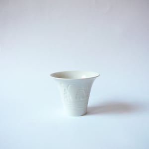 Rörstrand Vase Tealight holder white porcelain Christmas Winter Sweden Rorstrand