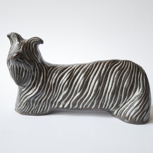 Skye Terrier Hyonsun Rhee for Upsala Ekeby dog figurine 5043H Sweden mid century image 2