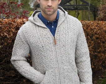 Men Hooded Cardigan - Etsy UK