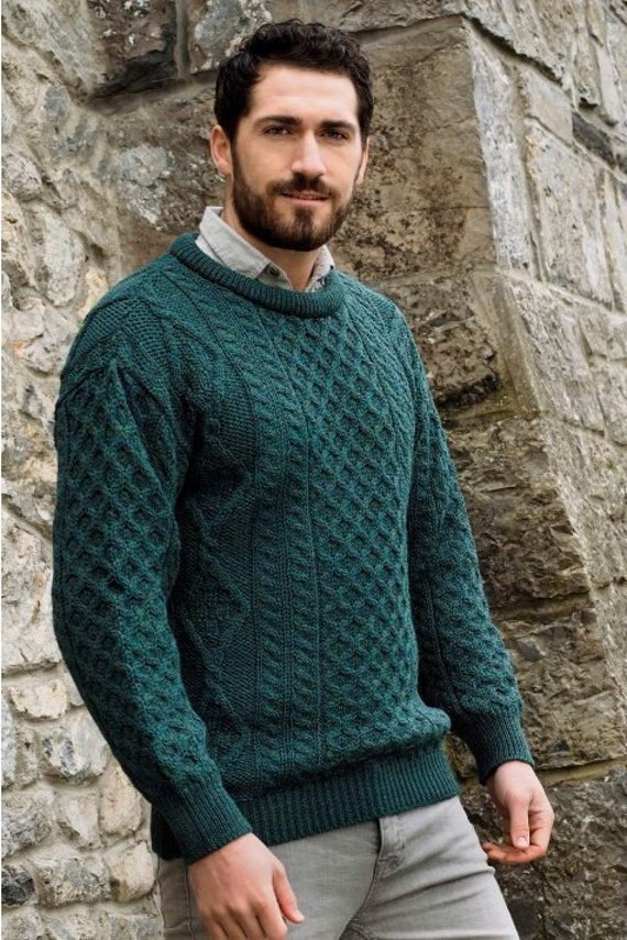 Inis Mor Aran Crew Neck Skiddaw Sweater Kleding Gender-neutrale kleding volwassenen Sweaters 