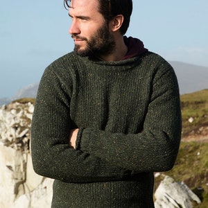 Aran Pullover/Pullover Rollhals Irischer FischerPullover Echtheitszertifikat!!!!