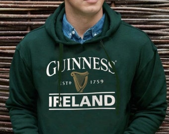 Guinness Bottle Green Harp Unisex Hoodie