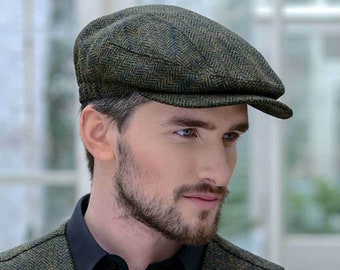 Quiet Man Mucros Kerry Cap Wol Tweed Ierse Hoed Groen