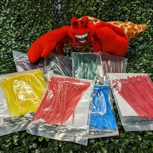 Zip Ties For Building Your Hermit Crab Tank / Hermit Crab Decor Supply /  Crabitat Supply / LHCOS Approved Store / Crab Con