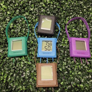 Hermit Crab Digital Hygrometer Thermometer with Holder, Customizable Colors