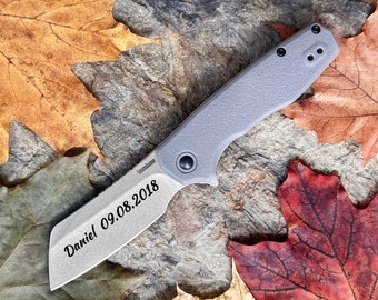 Personalized Kershaw Assisted Pocket Knife KS1414 Pocket Clip, Engraved Folding Gift Knife for Dad, Husband, Father's Day Gift