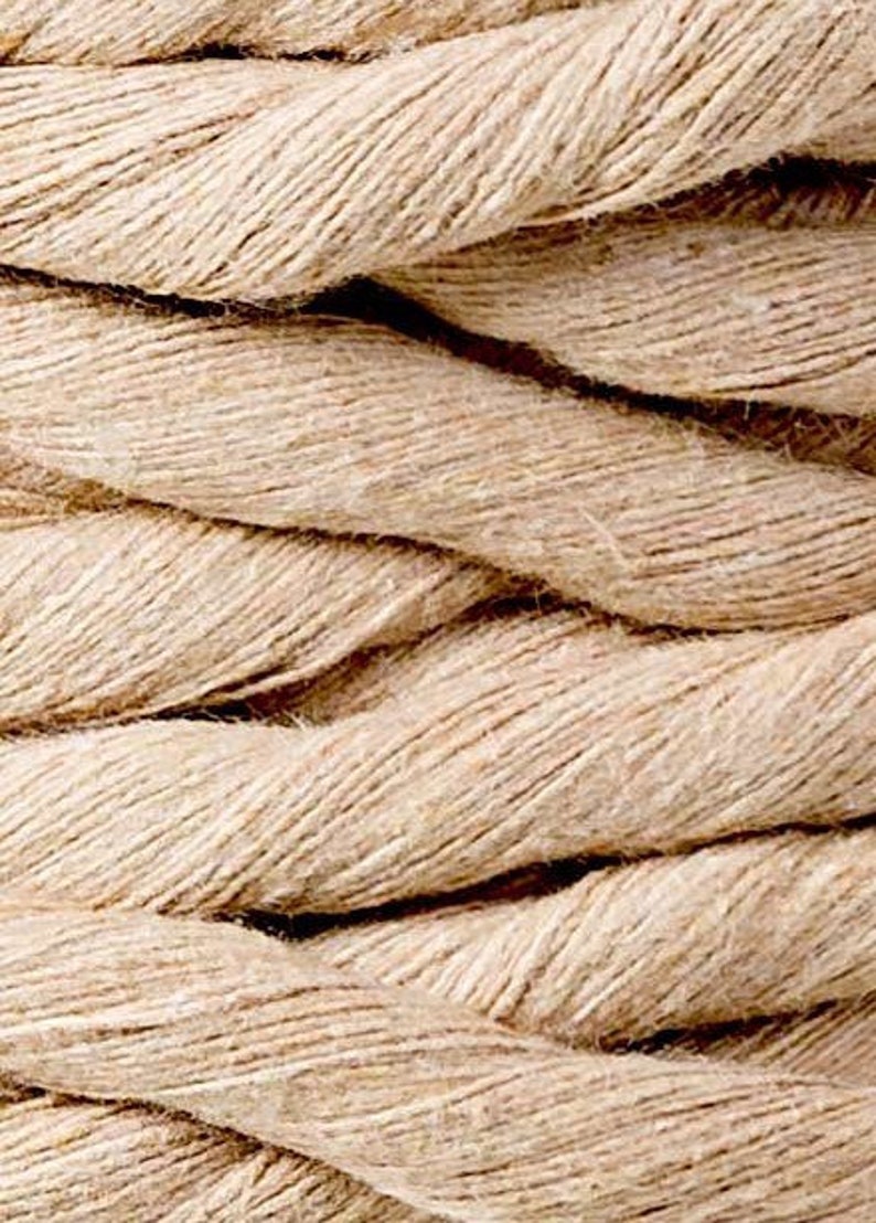 9mm Single Strand Cotton Macrame Cord BOBBINY Macrame String DIY Macrame Macrame Rope 100% Cotton Recycled Cotton Weaving Sand