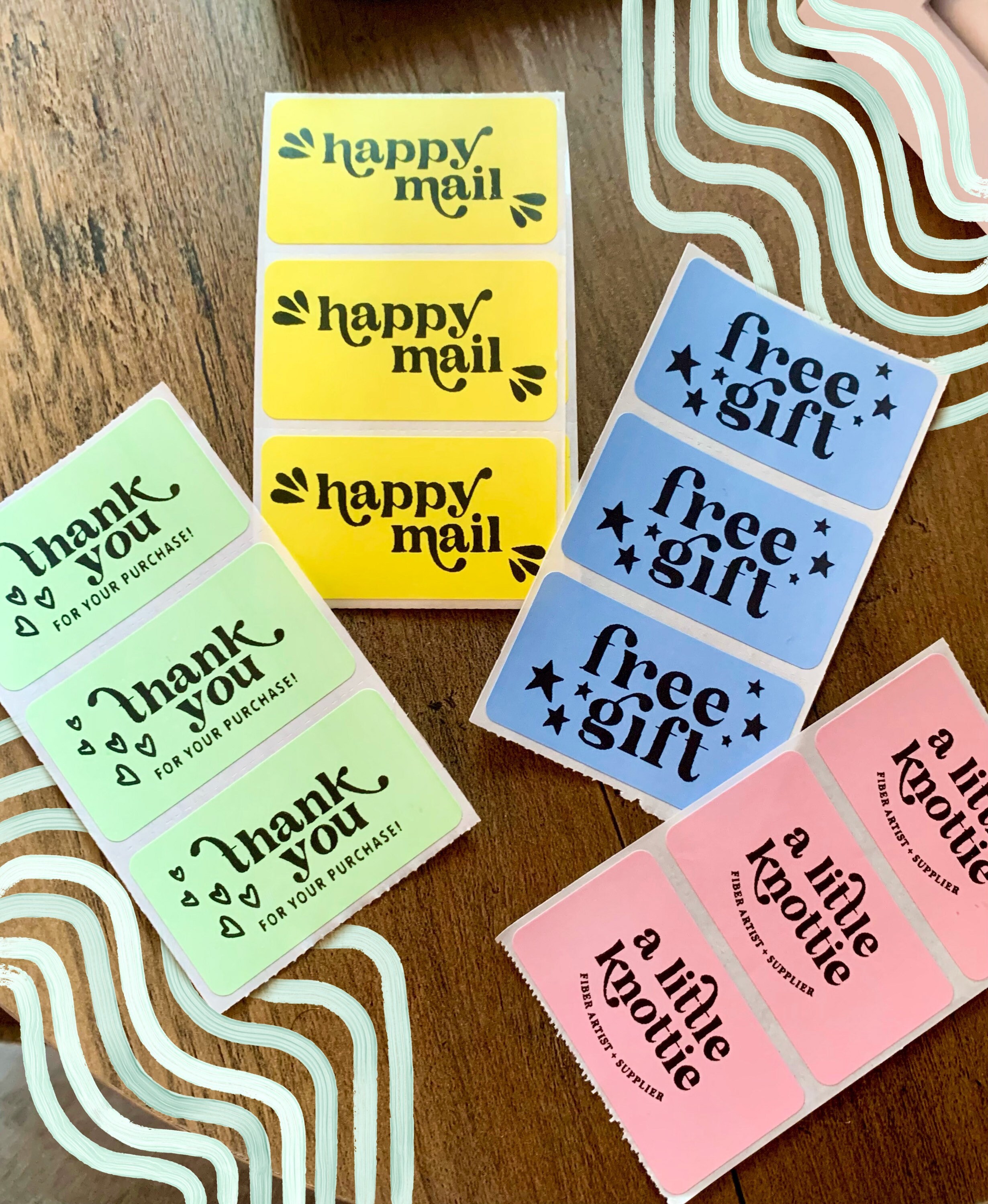 Packaging Stickers | Set of 50 | Custom Packaging Labels | Small ...