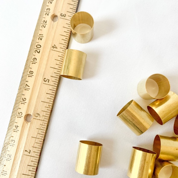 Brass Tube Beads Etsy