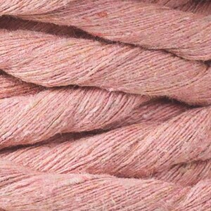 9mm Single Strand Cotton Macrame Cord BOBBINY Macrame String DIY Macrame Macrame Rope 100% Cotton Recycled Cotton Weaving Blush Pink