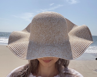 Straw beach hat, Women's sun hat