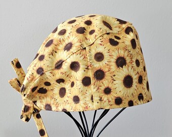 Sunflower Surgical Scrub Cap
