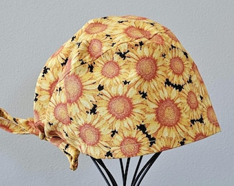 Sunflower Surgical Scrub Cap