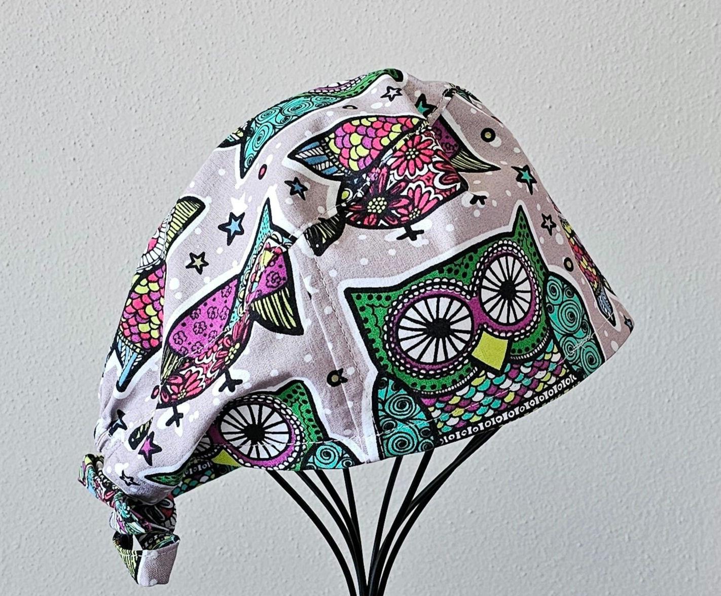 Owl Surgical Scrub Cap