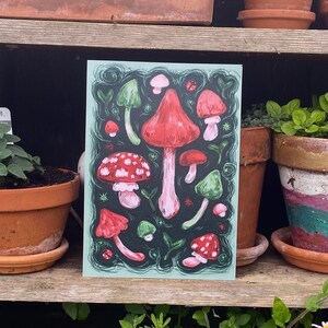 Moody Mushrooms (Art Print)