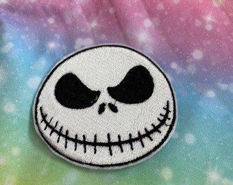 Parche bordado del Rey Calabaza hecho a pedido