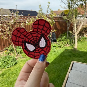 Spider Mouse Embroidered Patch Made To Order