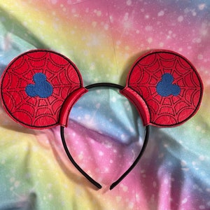 Friendly Neighbour Hood Superhero Mouse Ears With Or Without Bow Made To Order