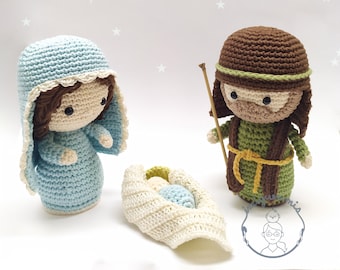 Nativity Set - Amigurumi Crochet Pattern - DIY - English & Español
