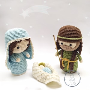 Szopka bożonarodzeniowa - wzór szydełkowy amigurumi - zrób to sam - angielski i hiszpański