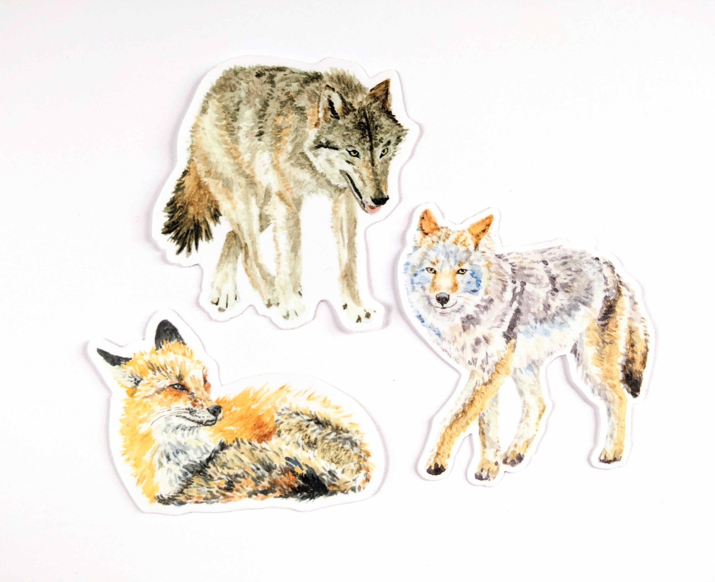 Wolf Greeting Cards and Stickers