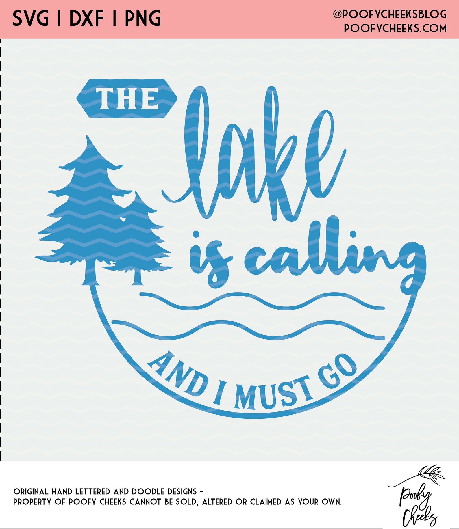 The Lake is Calling and I Must Go Lake Life Hand Lettering Digital