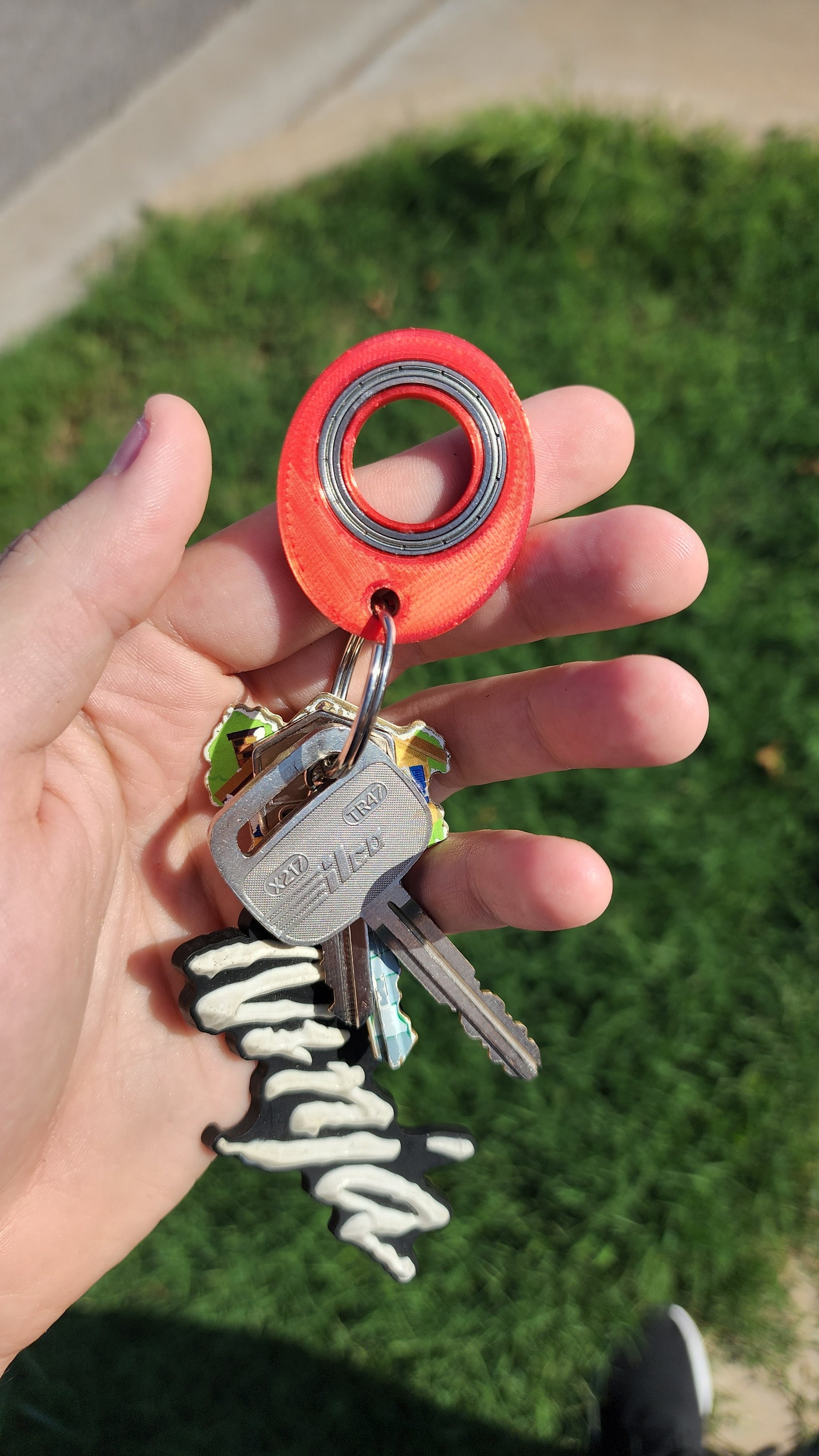 Sling Key, Fidget Keychain Spinner, Key Chain, Key, Key Holder, Fidget