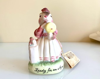 Vintage Avon Ready For an Avon Day Precious Moments Rabbit Figurine