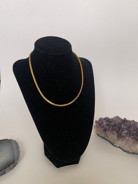 Vintage Necklace, Unique Link, Your Choice, Gold … - image 5
