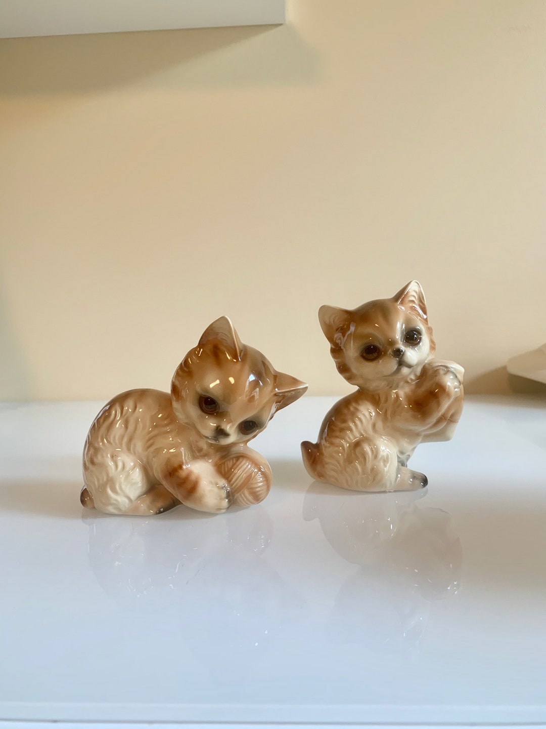 Vintage Kitten Figurines Made in Japan Etsy Canada