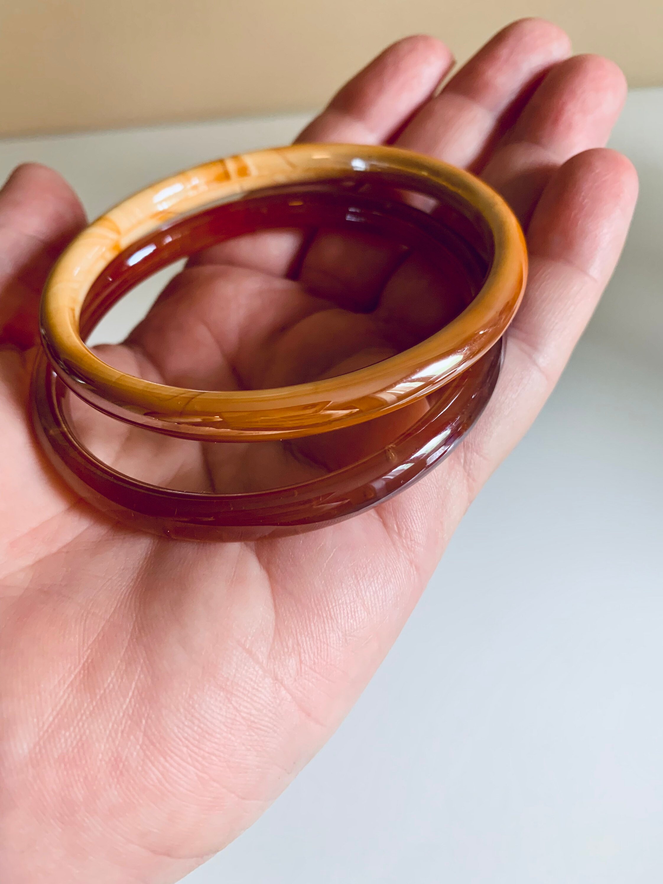 Vintage Glass Bangles Stack You Choose Etsy