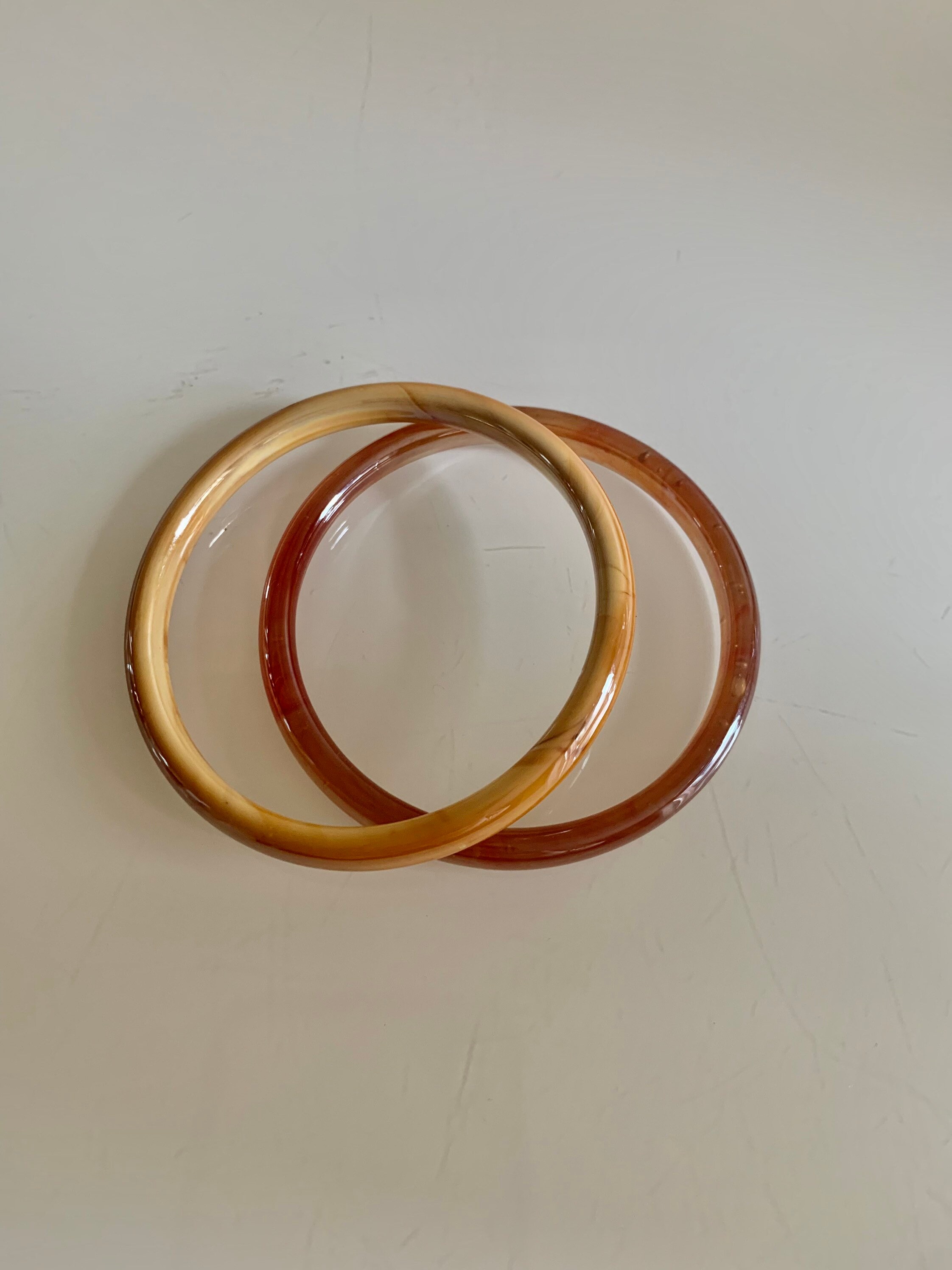 Vintage Glass Bangles Stack You Choose Etsy