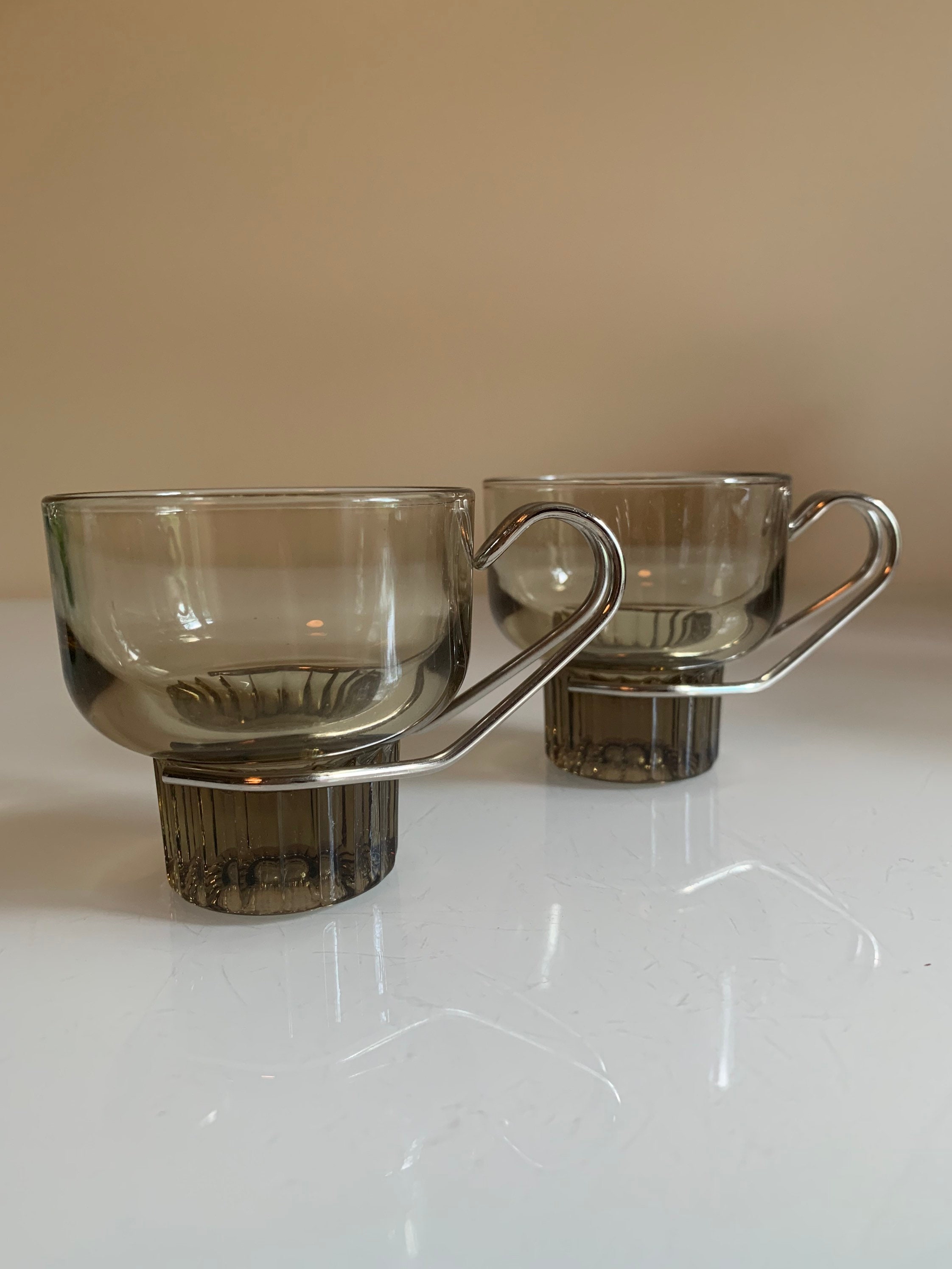 Vintage Italian Glass Espresso Cups su elección de colores Etsy