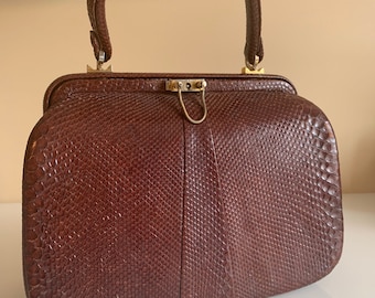 Vintage Genuine Reptile Skin Handbag