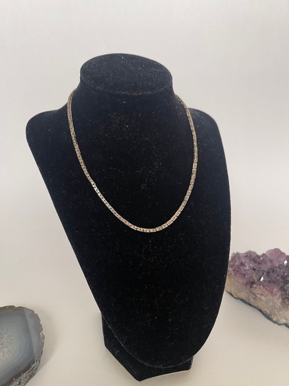 Vintage Necklace, Unique Link, Your Choice, Gold … - image 7